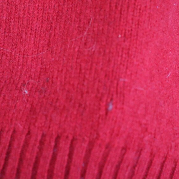 Pendleton Red Wool Sweater *100% Shetland Pure Virgin Wool * Mens Medium Vintage - Picture 14 of 16